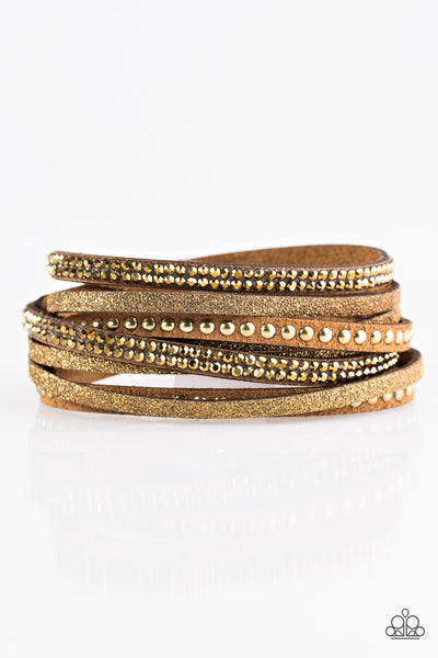 Paparazzi Bracelet - Once Upon A Showtime - Brass Urban Wrap