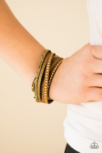 Paparazzi Bracelet - Once Upon A Showtime - Brass Urban Wrap