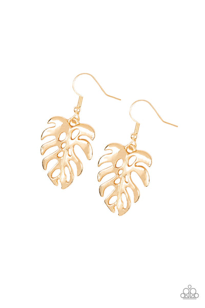 Paparazzi Earring - Desert Palms - Gold