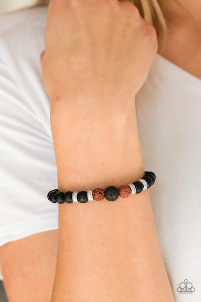 Paparazzi Bracelet - Patience - Brown Black Urban