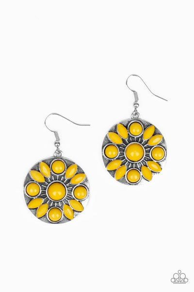 Paparazzi Earring - Petal Paradise - Yellow
