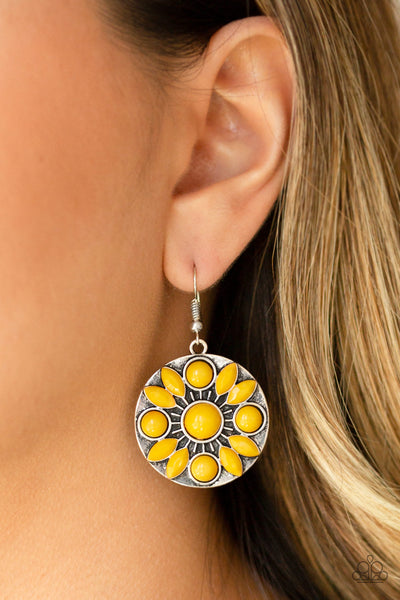 Paparazzi Earring - Petal Paradise - Yellow