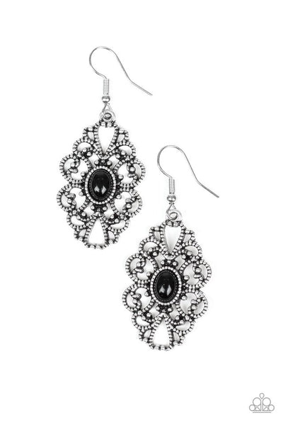 Paparazzi Earring - Over the Pop - Black