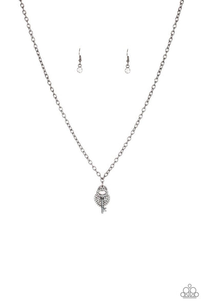 Paparazzi Necklace - Pop and Locket - Black