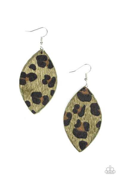 Paparazzi Earrings - Grr-irl Power! - Green