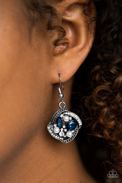 Paparazzi Earring - Prestigious Shimmer - Blue