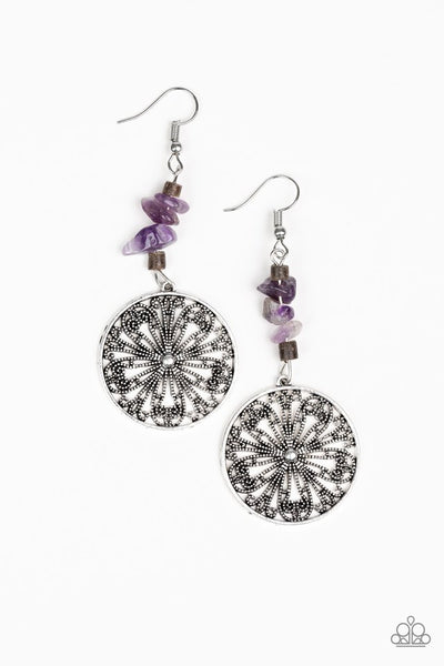 Paparazzi Earring - Adobe Dweller - Purple