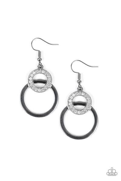 Paparazzi Earring - Regal Refinery - Black