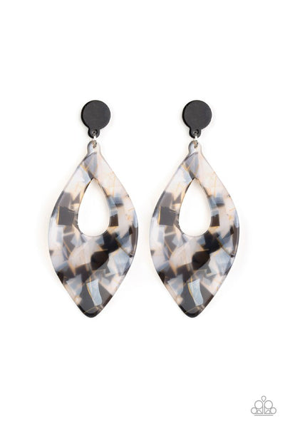 Paparazzi Earring - Metro Retrospect - Black