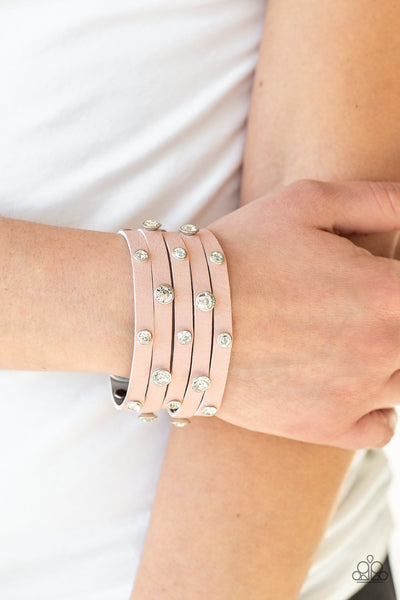 Paparazzi Bracelet - Rhinestone Revolution - Pink Urban Wrap