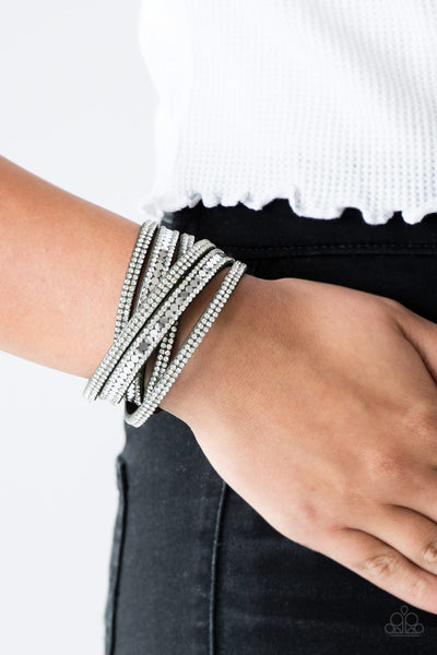 Paparazzi Bracelet - Rock Star Attitude - Green Urban Wrap