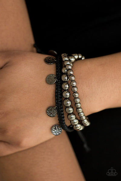 Paparazzi Bracelet - Seafaring Adventure - Black Urban
