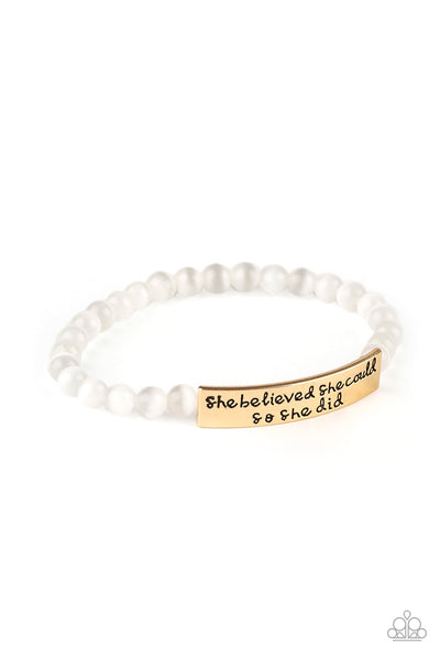 Paparazzi Bracelet - So She Did - Gold