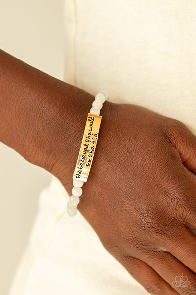 Paparazzi Bracelet - So She Did - Gold