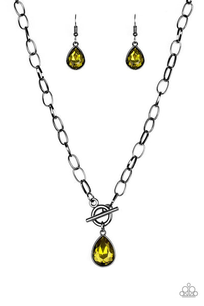 Paparazzi Necklace - So Sorority - Green
