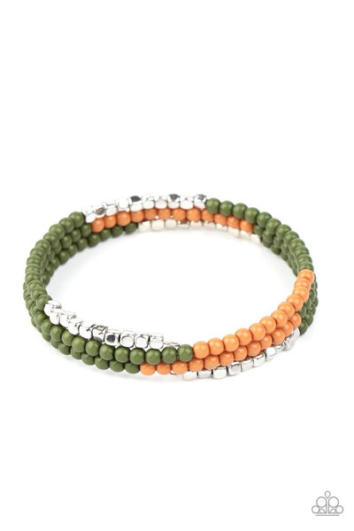 Paparazzi Bracelet - Spiral Dive - Green