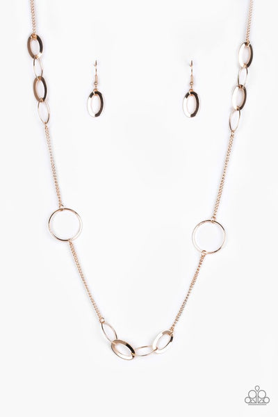 Paparazzi Necklace - Standard Style - Rose Gold
