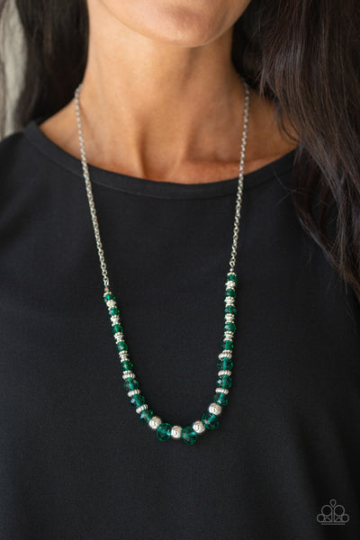 Paparazzi Necklace - Stratosphere Sparkle - Green