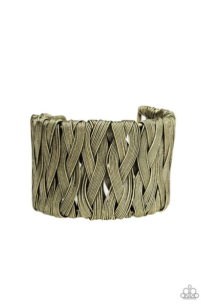 Paparazzi Bracelet - Take It Or WEAVE It - Brass