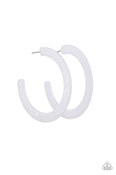 Paparazzi Earring - Haute Tamale - White