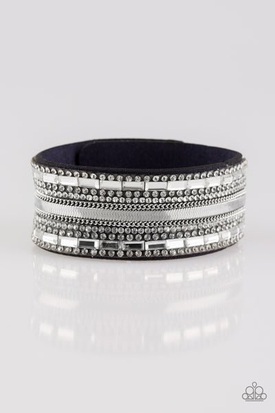 Paparazzi Bracelet - Teasingly Tomboy - Blue Urban Wrap