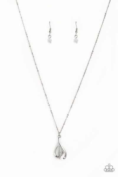 Paparazzi Necklace - Tell Me A Love Story - White