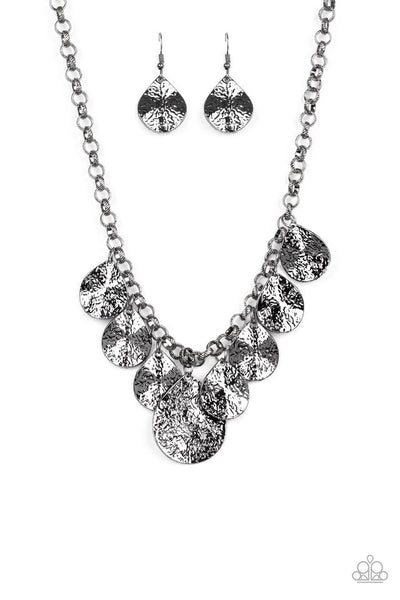 Paparazzi Necklace - Texture Storm - Black