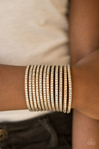 Paparazzi Bracelet - The Boss Is Back - Brown Urban Wrap