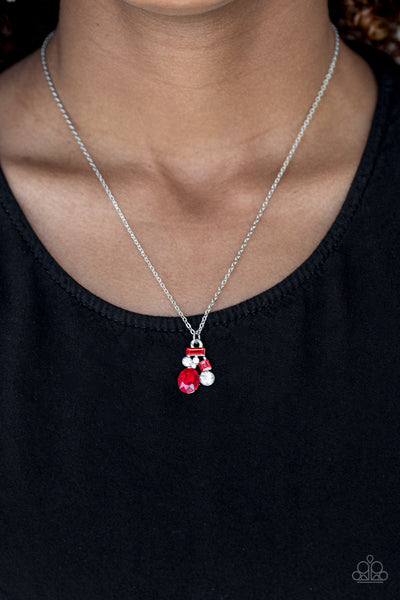 Paparazzi Necklace - Time To Be Timeless - Red
