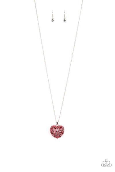 Paparazzi Necklace - Love Is All Around - Red