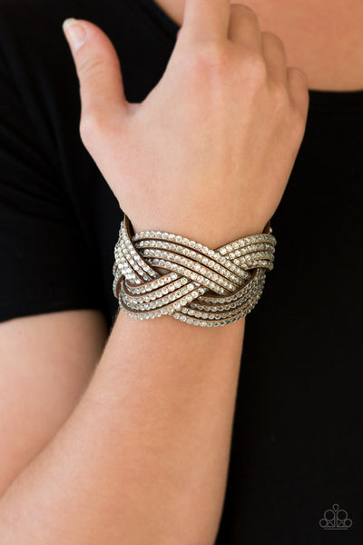 Paparazzi Bracelet - Top Class Chic - Brown Urban Wrap