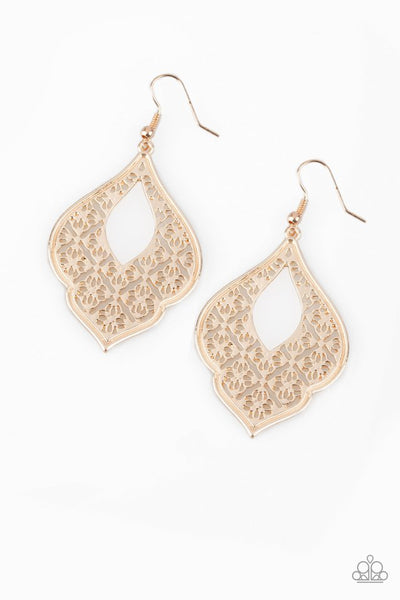 Paparazzi Earring - Totally Taj Mahal - Rose Gold