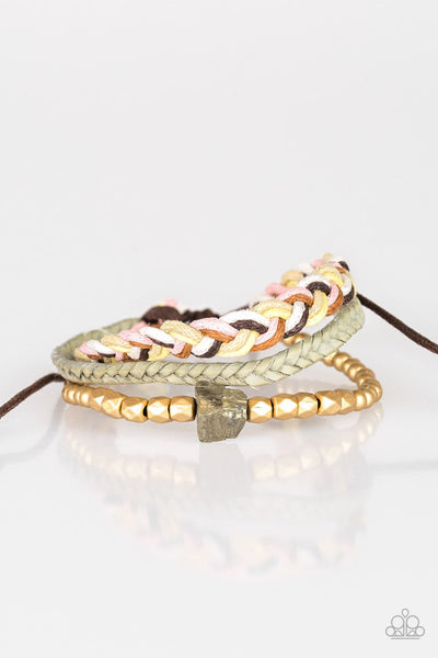 Paparazzi Bracelet - Treasure Trekker - Gold Urban