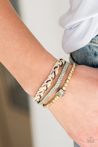 Paparazzi Bracelet - Treasure Trekker - Gold Urban