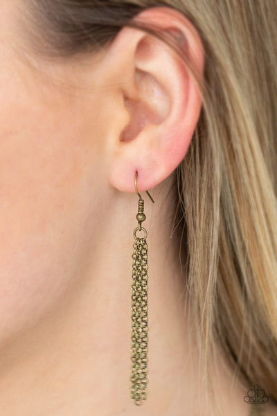 Paparazzi Necklace - Tribal Trek - Brass