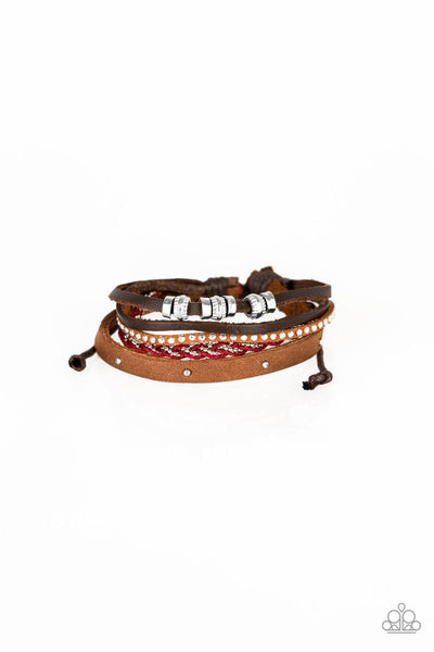 Paparazzi Bracelet - Day-Trip Trotter - Red