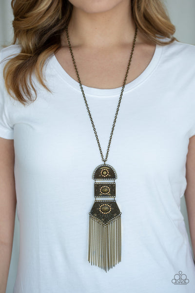 Paparazzi Necklace - Tassel Tycoon - Brass