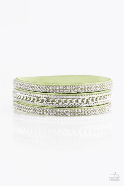 Paparazzi Bracelet - Unstoppable - Green Urban Wrap