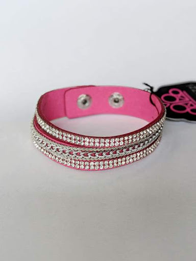 Paparazzi Bracelet - Unstoppable - Pink Urban Wrap