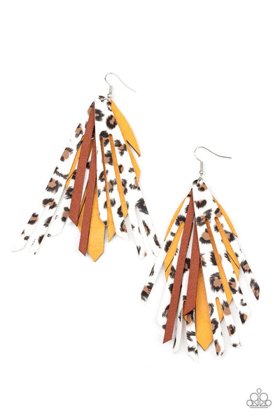 Paparazzi Earring - Untamable - Yellow
