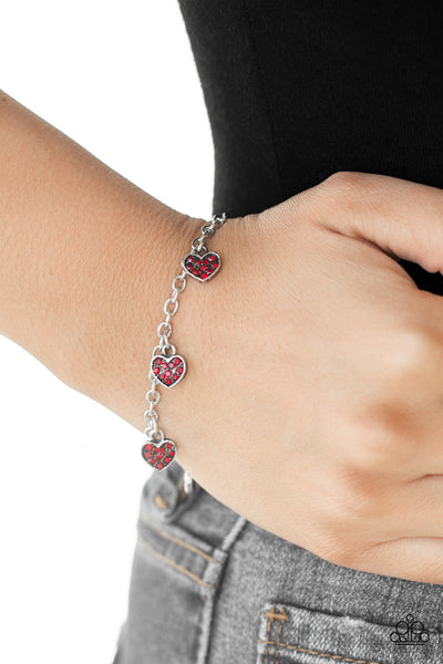Paparazzi Bracelet - Valentine Vibes - Red