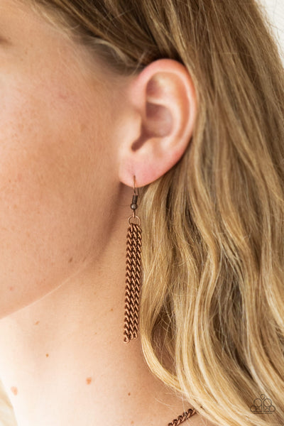 Paparazzi Necklace - Victorian Virtue - Copper