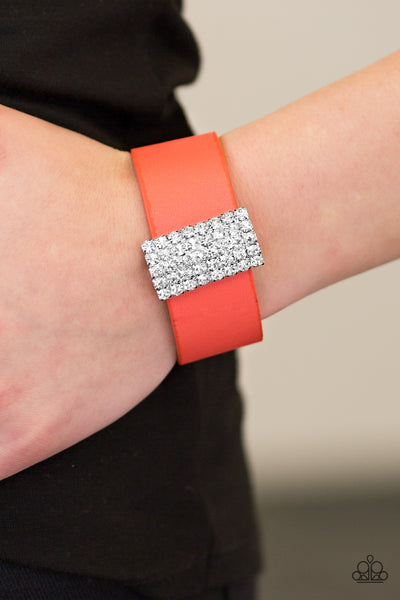 Paparazzi Bracelet - Walk The Catwalk - Orange Urban Wrap