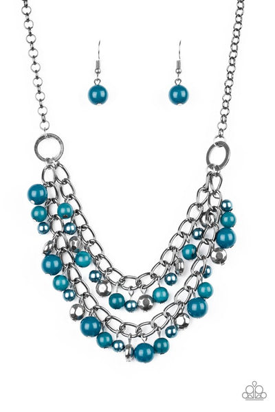 Paparazzi Necklace - Watch Me Now - Blue