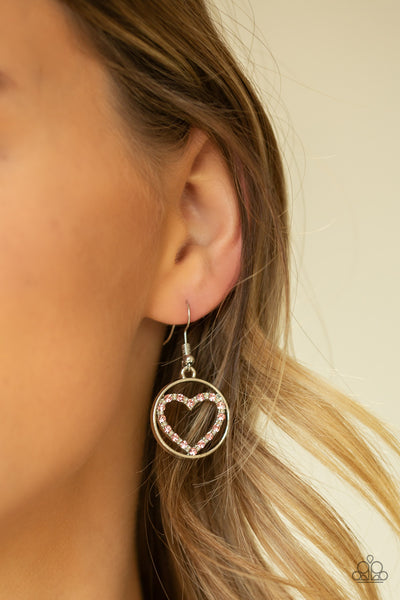Paparazzi Necklace - With My Whole Heart - Pink