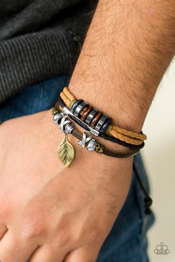 Paparazzi Bracelet - Wonderfully Willow - Brown Urban