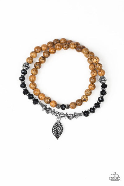 Paparazzi Bracelet - Wonderfully Woodland - Black