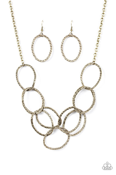 Paparazzi Necklace - Circus Royale - Brass