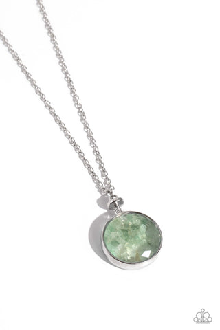 Paparazzi Necklace - Geo Mine - Green