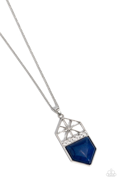 Paparazzi Necklace - Trailblazing Talisman - Blue